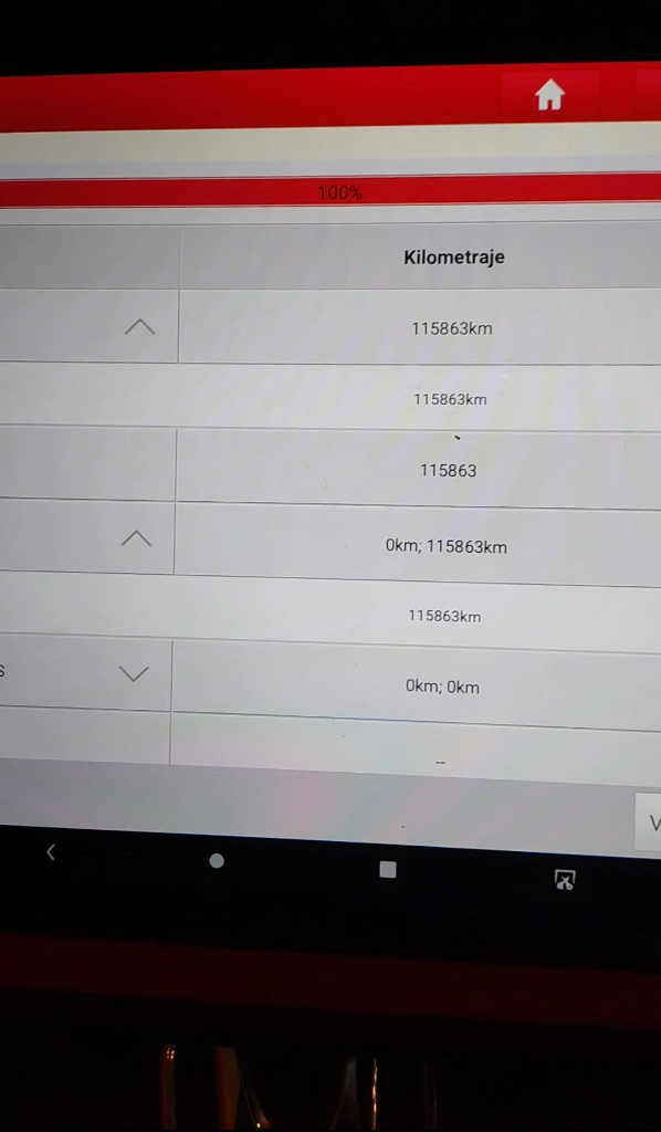 Verificación electrónica de kilometraje